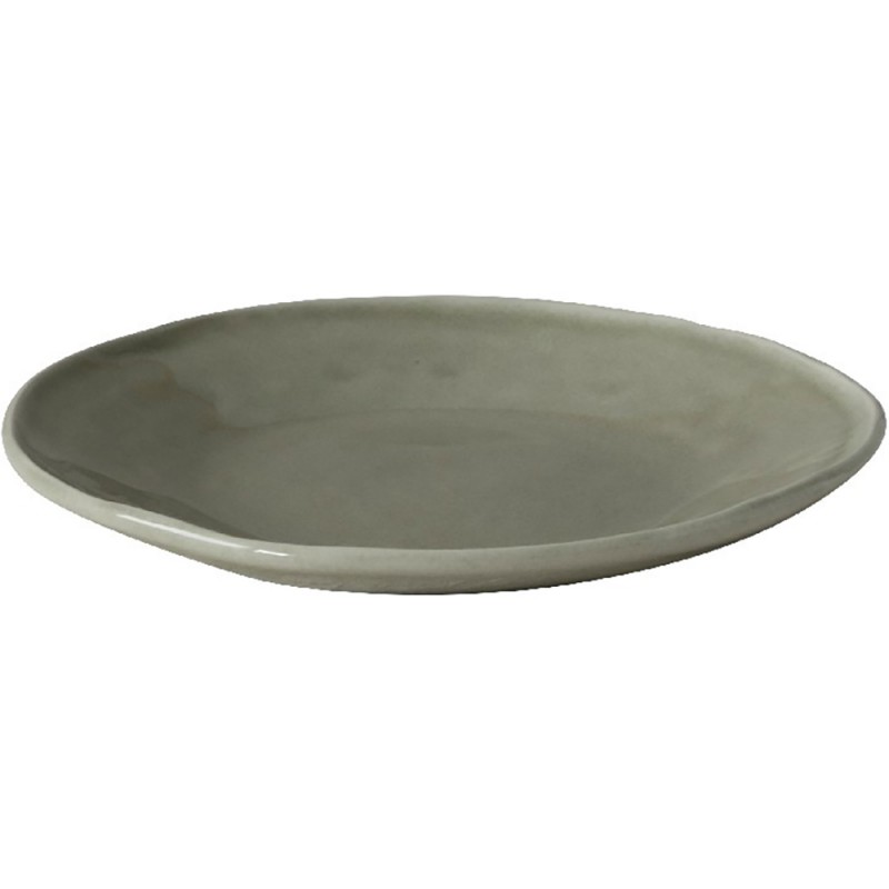 Dutch Rose Πιάτο Λαδί Stoneware Organic 21,5εκ