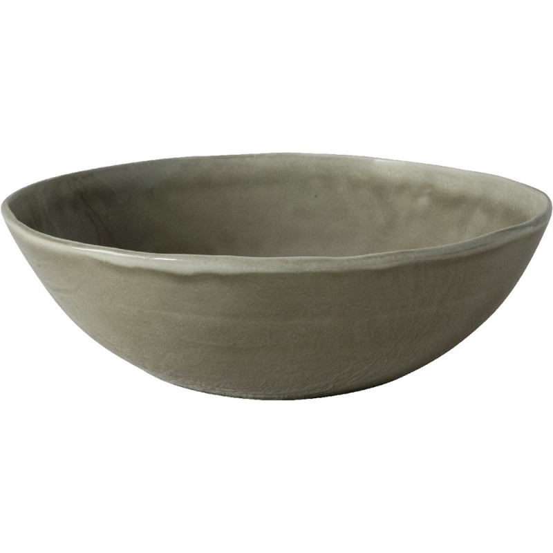 Dutch Rose Φρουτιέρα Λαδί Stoneware Organic 33x10εκ