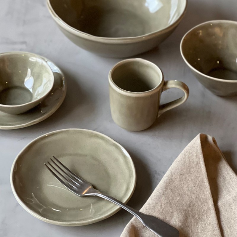 Dutch Rose Κούπα Λαδί Stoneware Organic 39cl