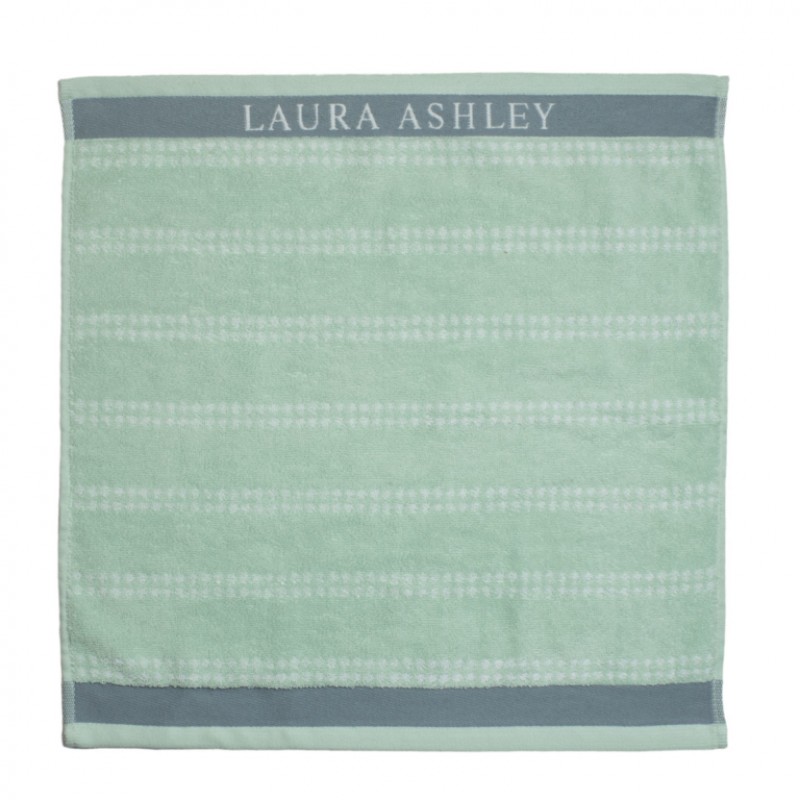 Laura Ashley Πετσέτα Κουζίνας Υφασμάτινη Terry Mint Stripe Horizontal,Heritage 50x50εκ