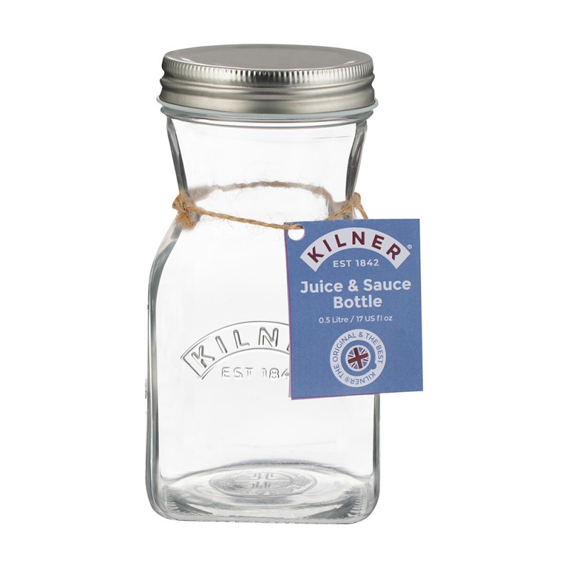 Kilner Μπουκάλι Γυάλινο Χυμού Και Σάλτσας 0,5L 15.5x7.5εκ