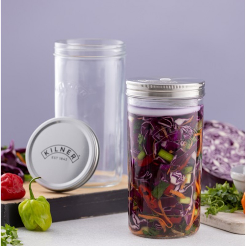 Kilner Δοχείο Ζύμωσης Γυάλινο Σετ 1L/13,5x10,8x21εκ