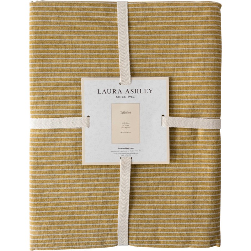 Laura Ashley Τραπεζομάντηλο Υφασμάτινο Κίτρινο Wild Clematis, Kitchen Linen 140x240εκ