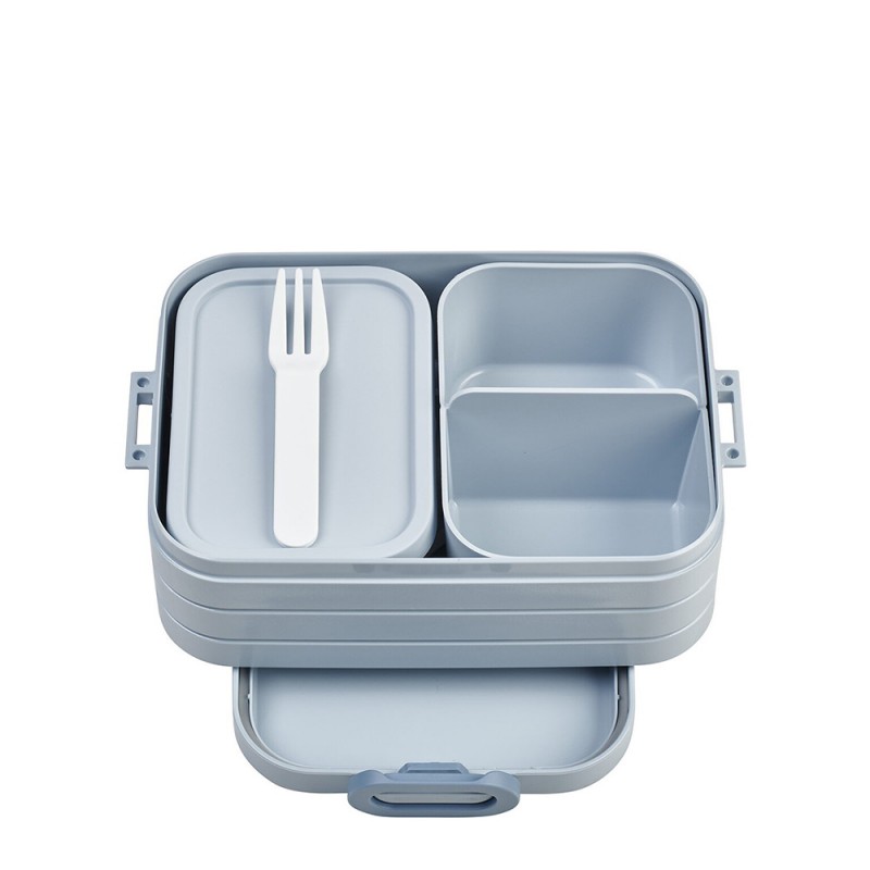 Mepal Φαγητοδοχείo με Διαχωριστικά Γαλάζιο,Bento Lunchbox Nordic Blue, 900ml