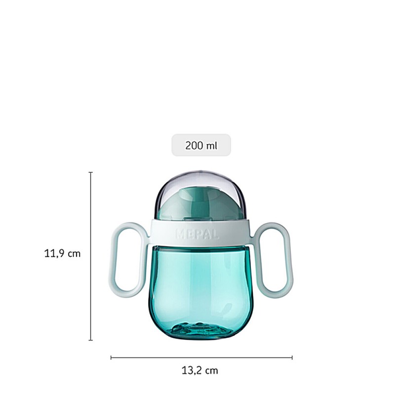 Mepal Εκπαιδευτικό Ποτήρι με Λαβές Sippy Cup Mio, Deep Turquoise 200ml