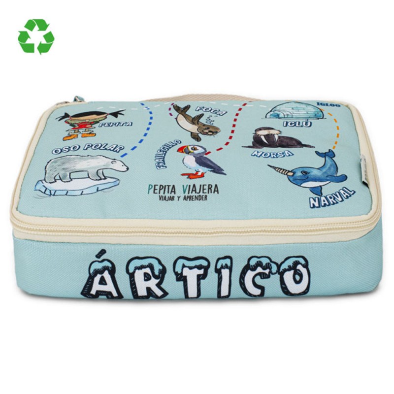 Pepita Viajera Ισοθερμική Τσάντα Φαγητού,Arctic Collection-Kids Collection, 17x24x6εκ