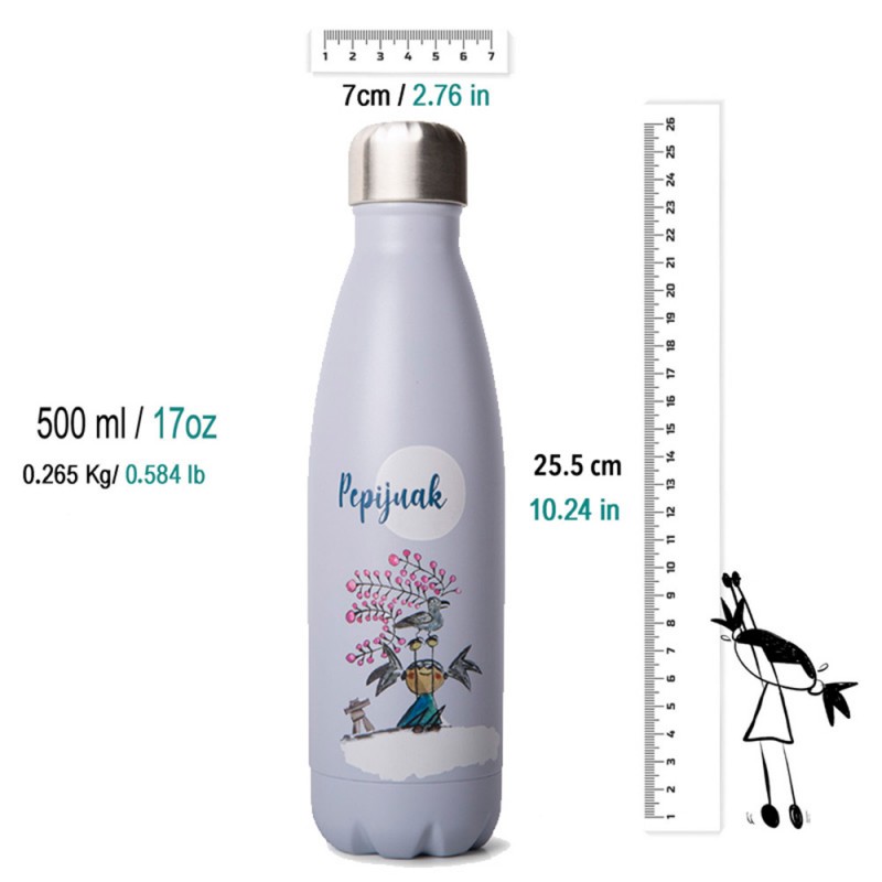 Pepita Viajera Μπουκάλι Ισοθερμικό,Pepijuak-Greetings,Limited Edition Collection, 500ml