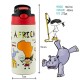 Pepita Viajera Μπουκάλι Ισοθερμικό με Καλαμάκι,Africa World Places Collection-Kids Collection, 400ml