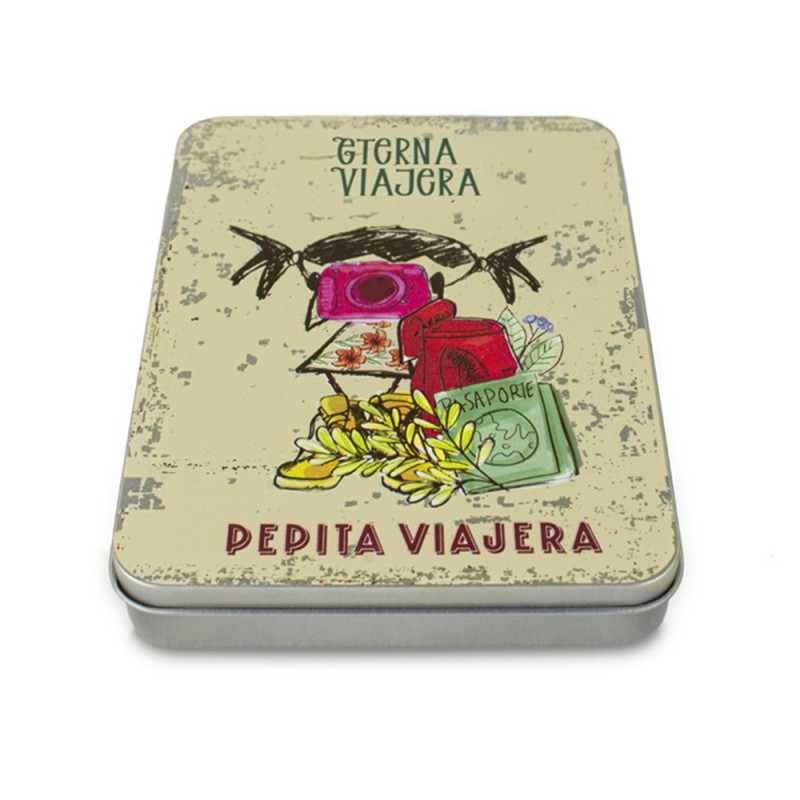 Pepita Viajera Σημειωματάριο με Μεταλλική Θήκη ,Endless Traveller Collection-Essentials Collection, 19,2x14,6x3,5εκ