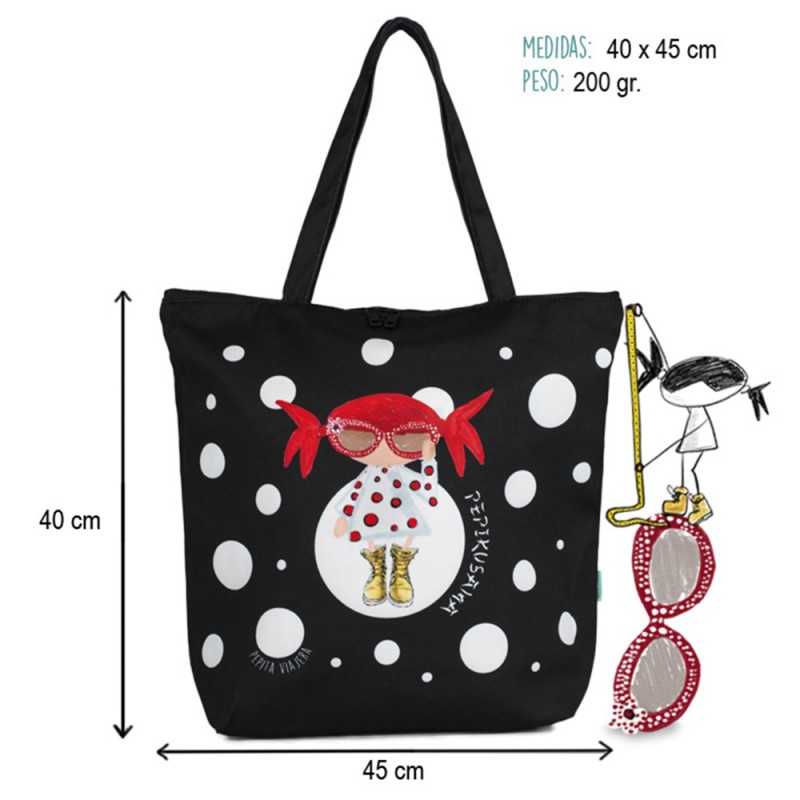 Pepita Viajera Τσάντα Πολλαπλών Χρήσεων,Pepikusama Tote Bag-Artists Collection, 40x45εκ