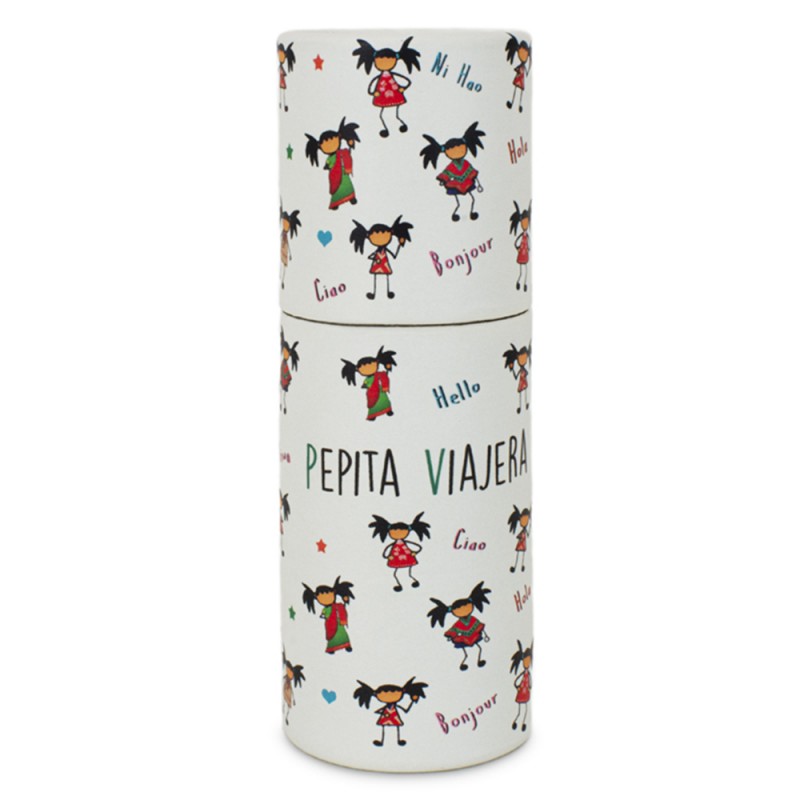 Pepita Viajera Ξυλομπογιές 12τμχ με Θήκη, Pepita Of The World-Kids Collection,10,5x3,5εκ