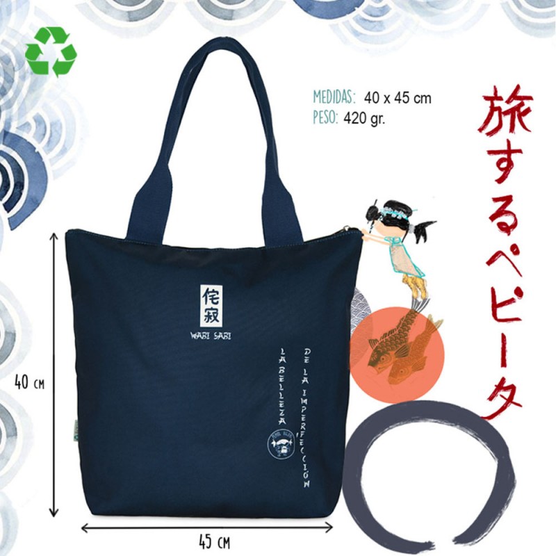 Pepita Viajera Τσάντα Πολλαπλών Χρήσεων,Japan Collection Tote Bag-Travellers Collection, 40x45εκ