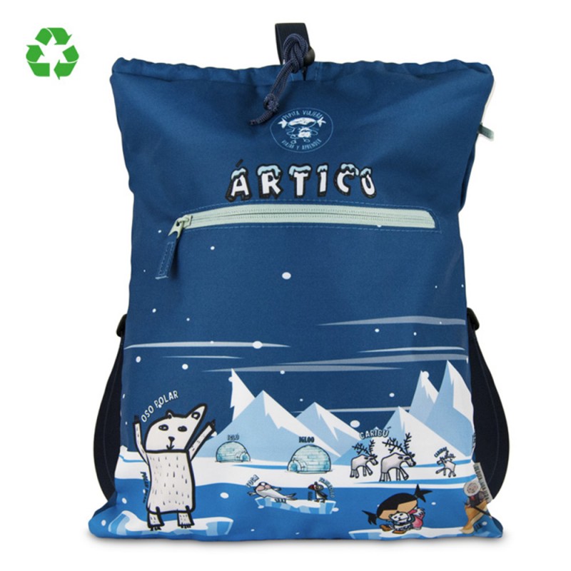 Pepita Viajera Σακίδιο Πλάτης Μαλακό Μπλε,Arctic Collection Kids Collection, 41x32εκ