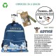 Pepita Viajera Σακίδιο Πλάτης Μαλακό Μπλε,Arctic Collection Kids Collection, 41x32εκ