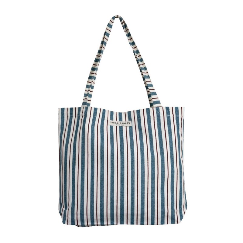 Laura Ashley Τσάντα Πολλαπλών Χρήσεων Υφασμάτινη Pennel Stripe Tote Bags 44x36εκ