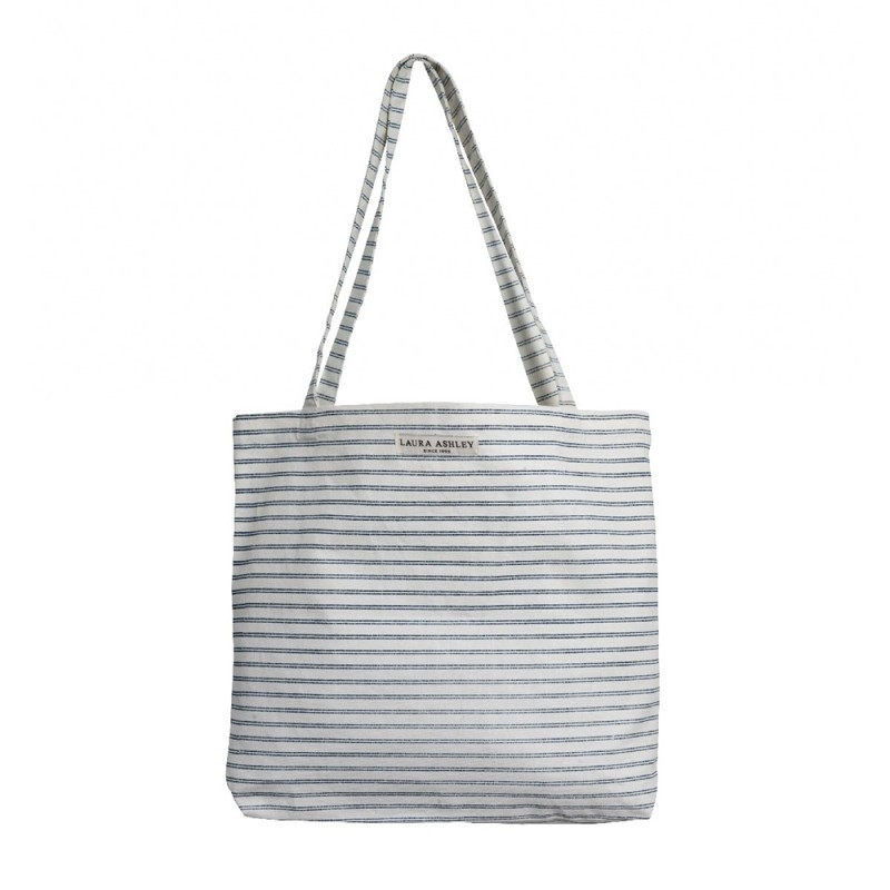 Laura Ashley Τσάντα Πολλαπλών Χρήσεων Υφασμάτινη Candy Stripe Tote Bags 44x36εκ